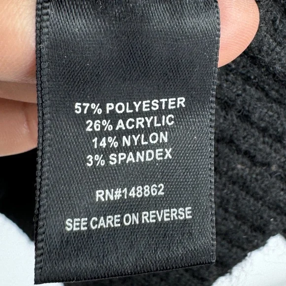 Torrid Vegan Cashmere Leopard Print Fair Isle Sweater Black Tan Size 1X - Picture 6 of 6